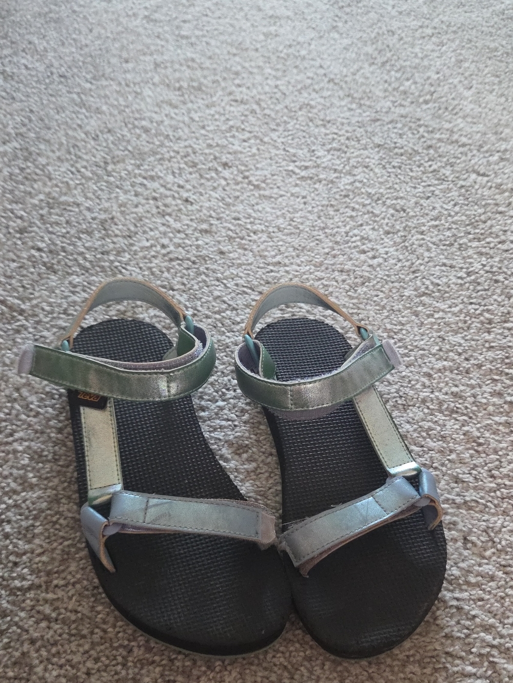 Teva Metallic Green Women's Sport Sandals